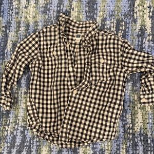 Janie & Jack plaid collard shirt 18-24 months